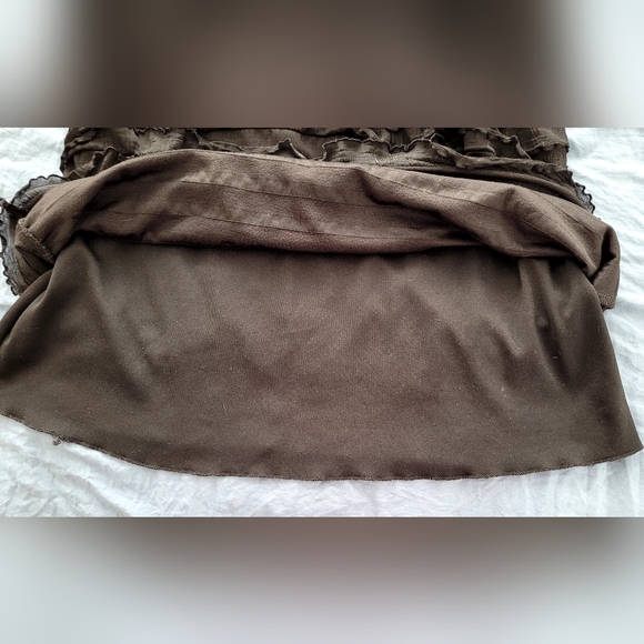 Cute Taboo Brand Black Dress with Ruffled Skirt. Sz 8 - Picture 12 of 13